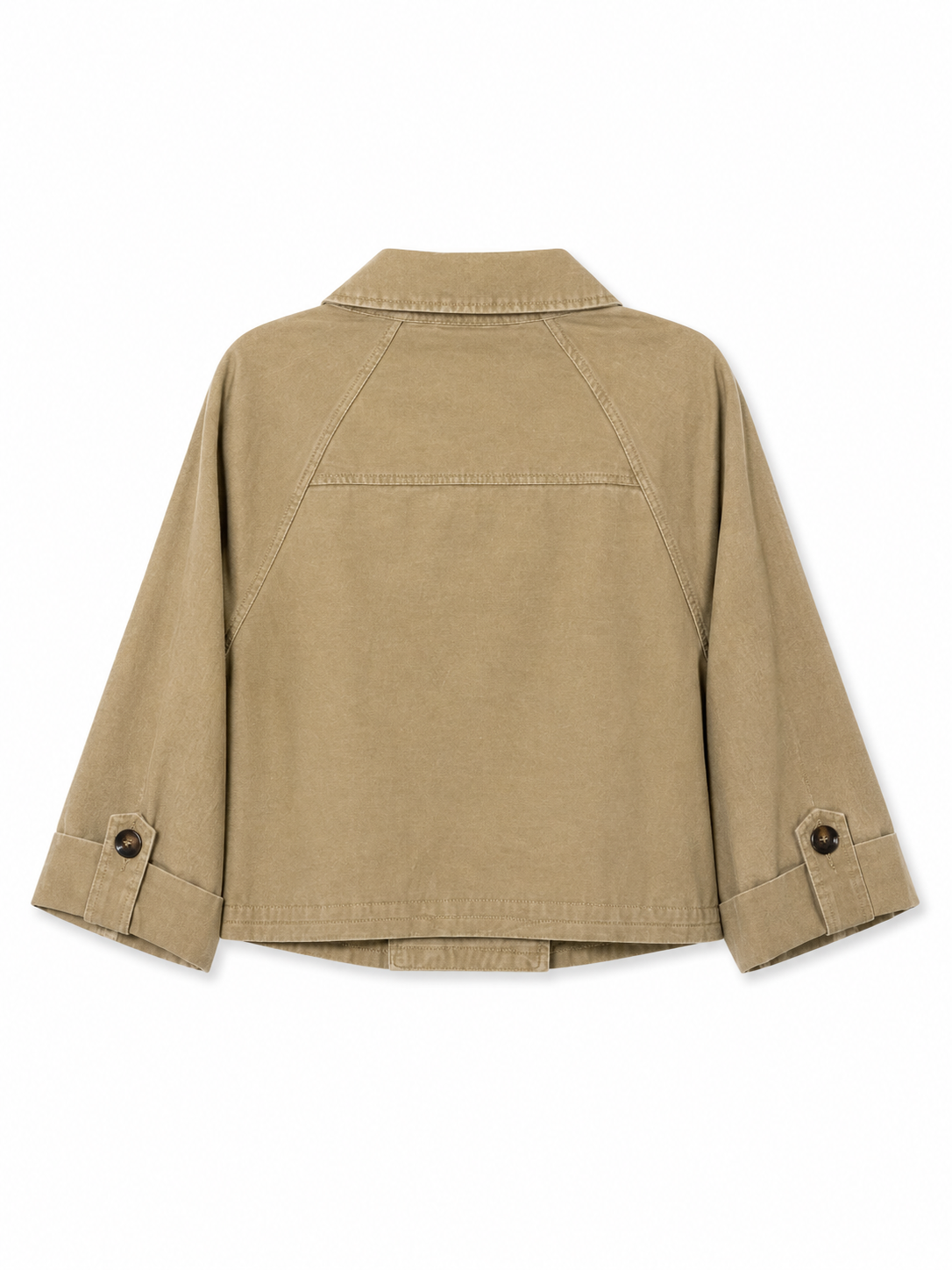 Gabardina manga corta