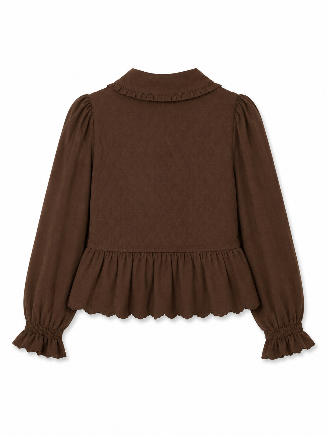 Blusa peplum con lazos