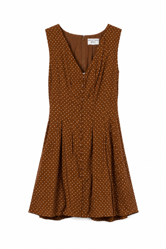Vestido corto cuello V
