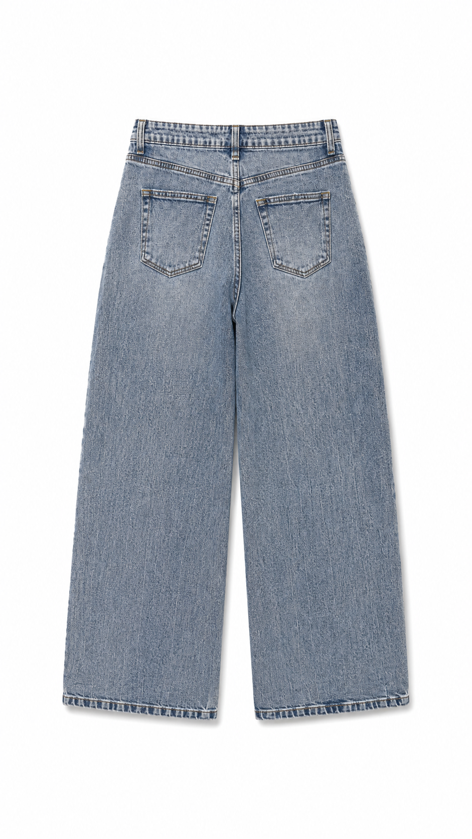 Jeans rectos deslavados