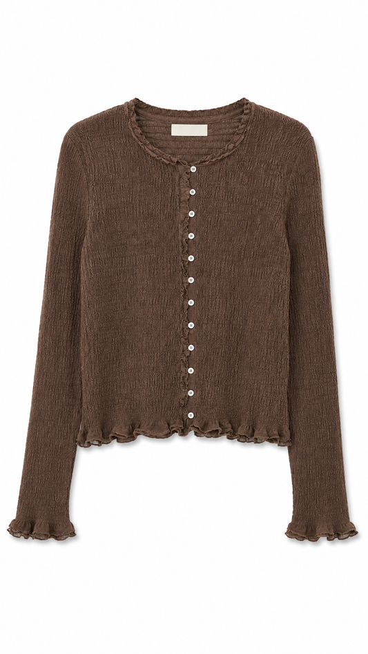Cardigan texturizado