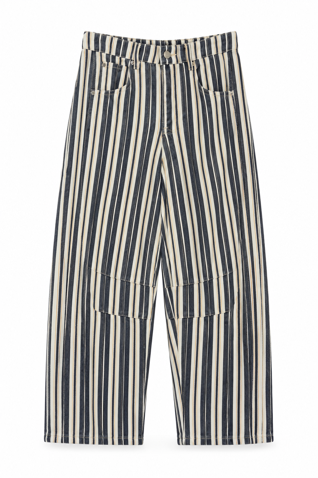 Jeans barrel de rayas