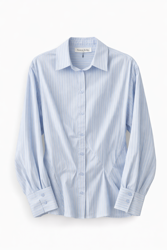 Camisa de rayas con silueta entallada