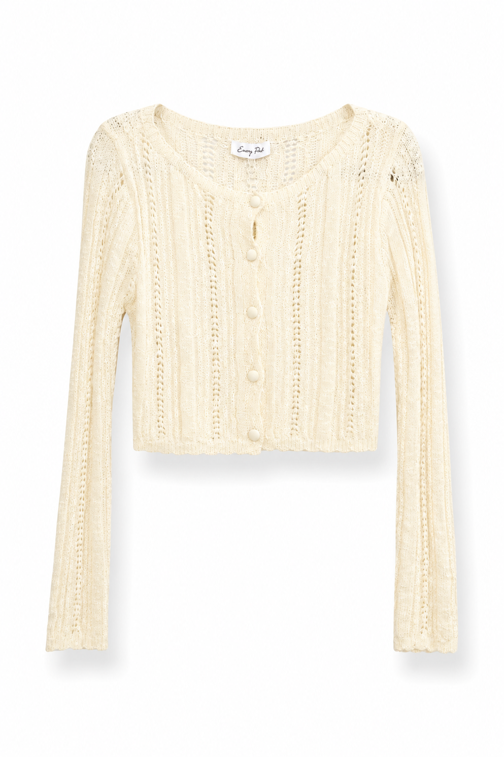 Cardigan tejido ivory