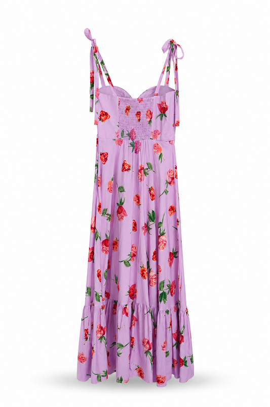Vestido midi floral